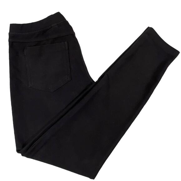 Xhilaration Black Mid Rise Pull On Legging Pants Slacks Large - Picture 1 of 11